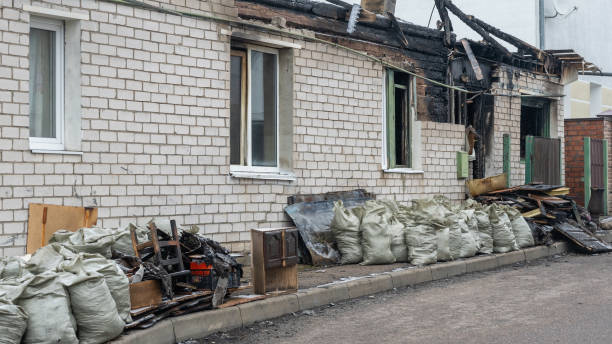 Professional Soot Cleanup technician working in Hamburg, MN